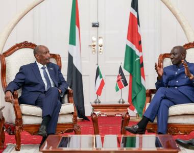 苏丹主权委员会主席与肯尼亚总统就苏丹局势举行会谈