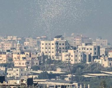 以军空投传单要求加沙南部民众撤离