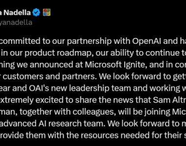 OpenAI内斗落幕！前CEO奥特曼加入微软，将领导新的人工智能团队
